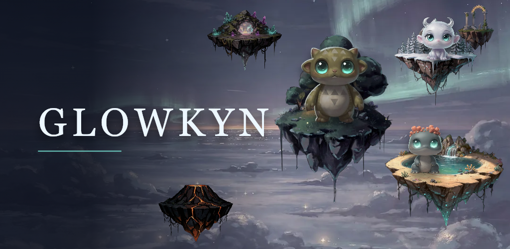 Grafika Glowkyn ze świecącymi stworkami